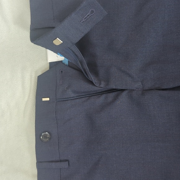 32x30 Van Huesen Mens 32"x 30"  Navy Blue Dress Pants: 32Wx30L NWT - Picture 7 of 7